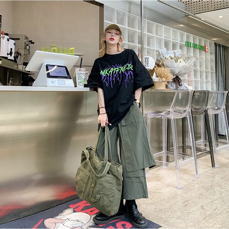 Áo thun tay lỡ form rộng unisex Neko.sg ATL217
