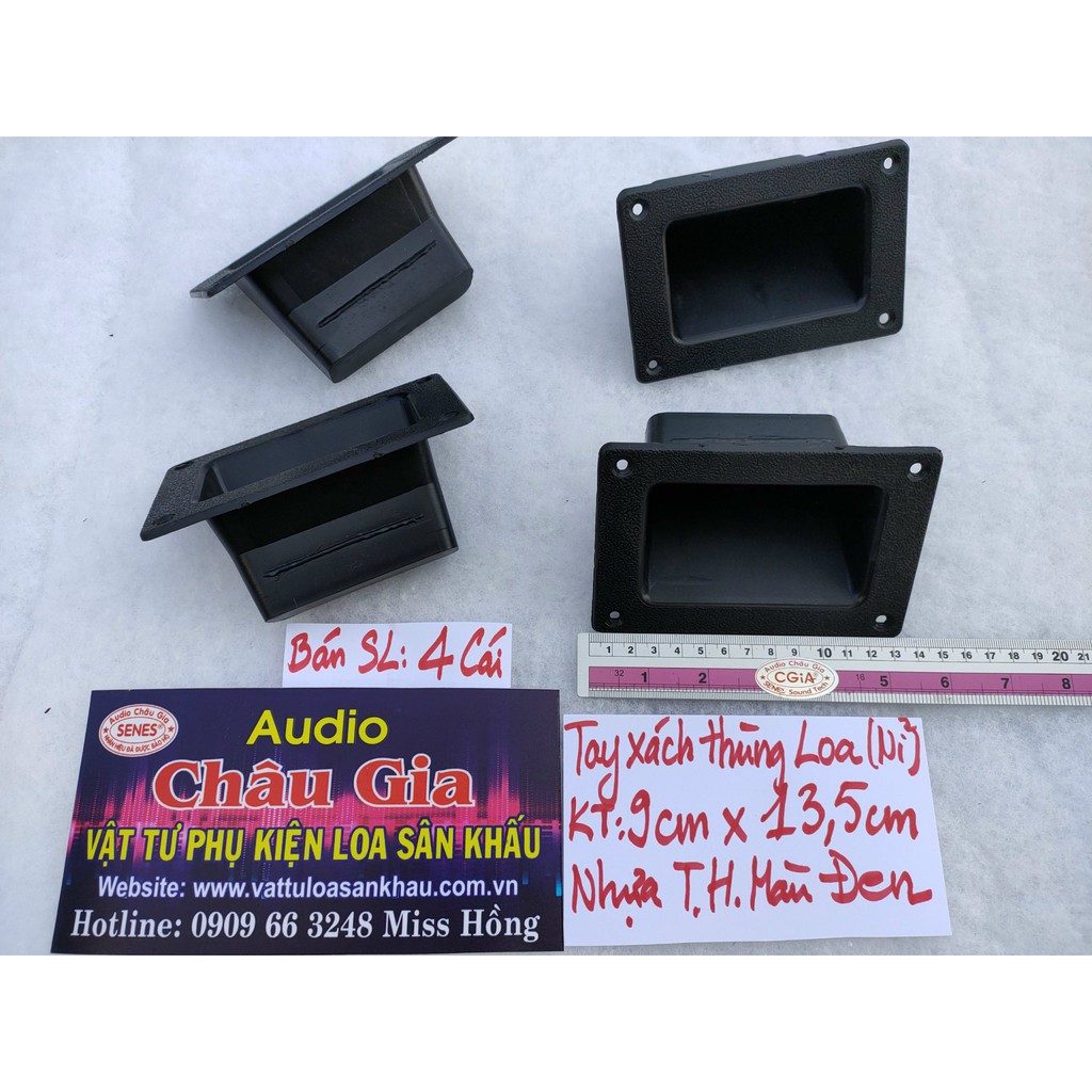 Tay xách thùng loa 9cm x 13.5cm 4 cái Audio châu gia