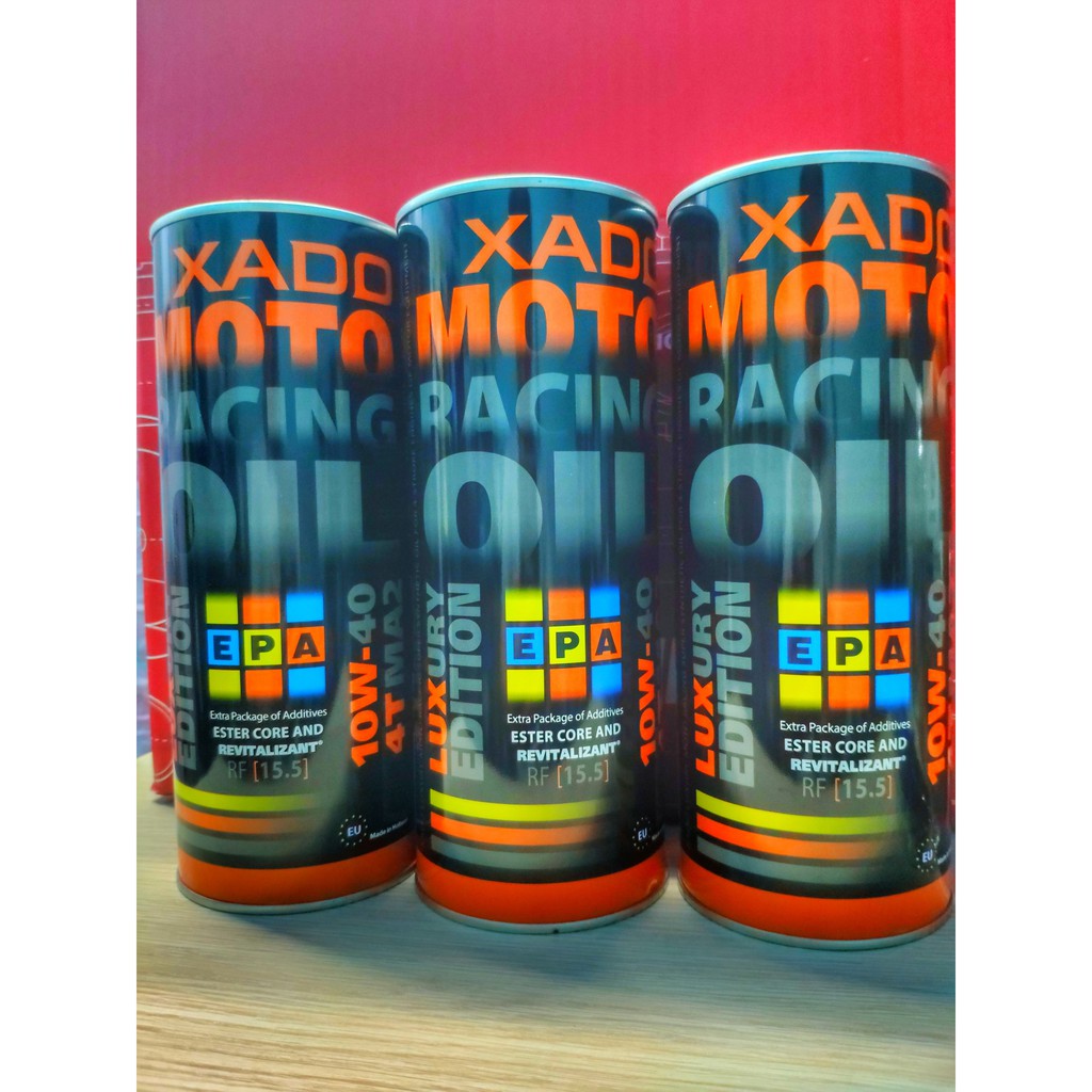 Dầu Nhớt Xado Luxury Moto Racing Oil 4T MA2 10W40