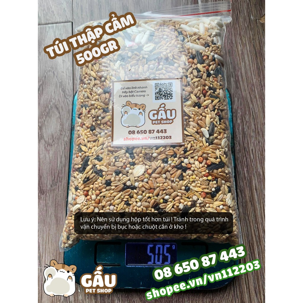 Thức ăn trộn Gấu Pet Shop 500gr