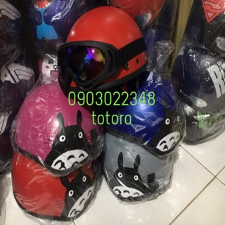 Nón bảo hiểm totoro nhiều màu - mũ bảo hiểm totoro