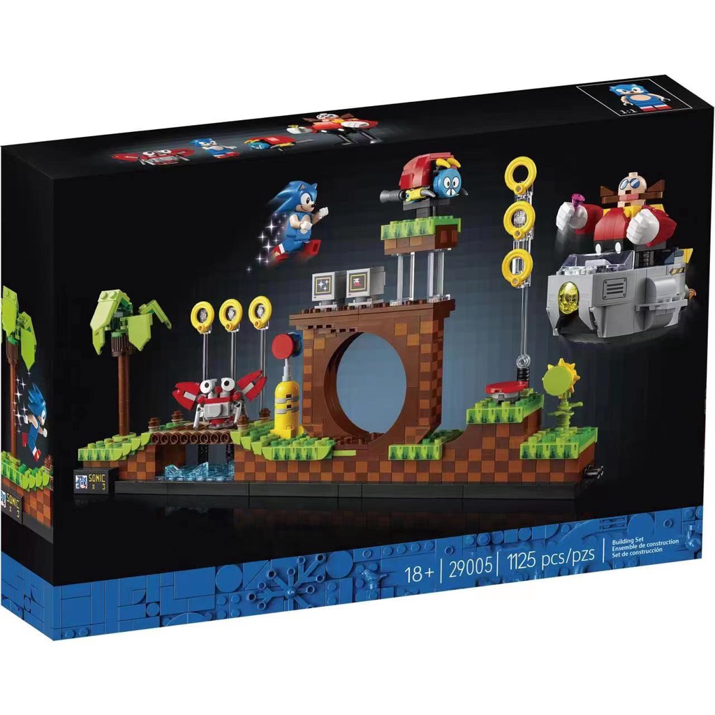 Đồ  chơi Lắp ráp Mô hình Sonic the Hedgehog – Green Hill Zone 29005 Fit21331 1255pcs