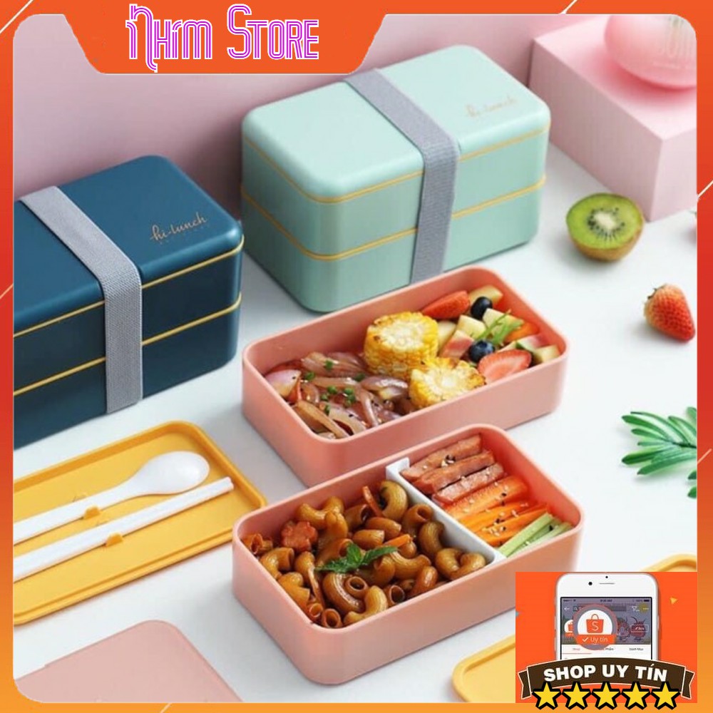 🍱 Bộ Hộp Cơm Giữ Nhiệt Văn Phòng Kiểu Nhật