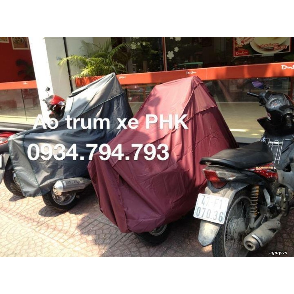 ÁO TRÙM XE PHÚC THỊNH SIZE XE SỐ HÀNG LOẠI 1 CHẤT LƯỢNG DÀY BỀN ĐẸP PHK