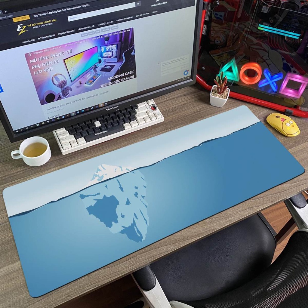 Keycap Iceberg Cho Bàn Phím Cơ Chất Liệu Thick PBT Cherry Profile In Dyesub 142 Phím | Gearbros