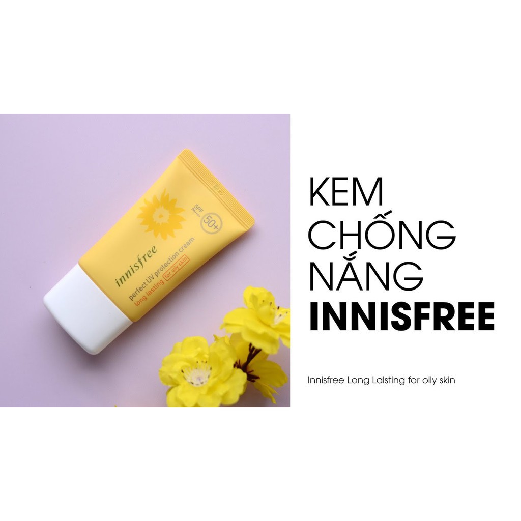  Kem chống nắng lâu trôi làm sáng da innisfree Intensive Triple Care Sunscreen SPF50+