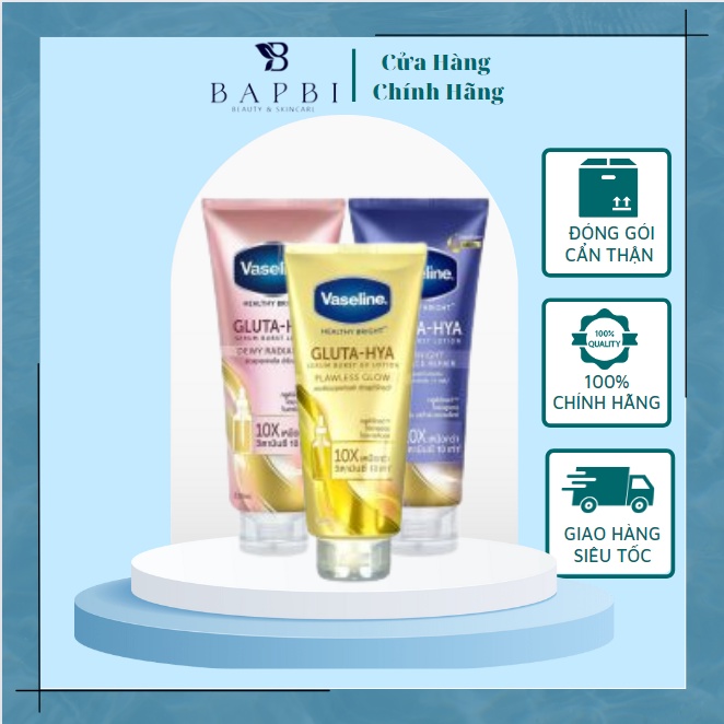 Dưỡng thể Vaseline Healthy Bright Gluta-Hya Serum Burst 330ml