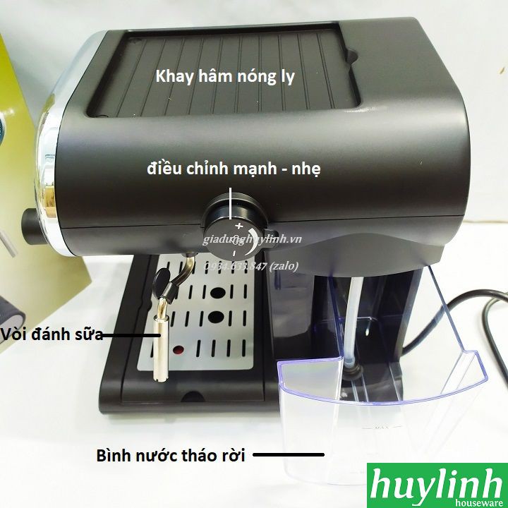 Máy pha cà phê Tiross TS6211 - Tặng kèm máy xay TS532