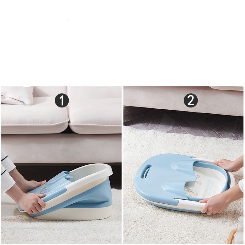 Xô Ngâm Chân Có Bàn Mát Xa Chân Gấp Gọn Tiện Lợi