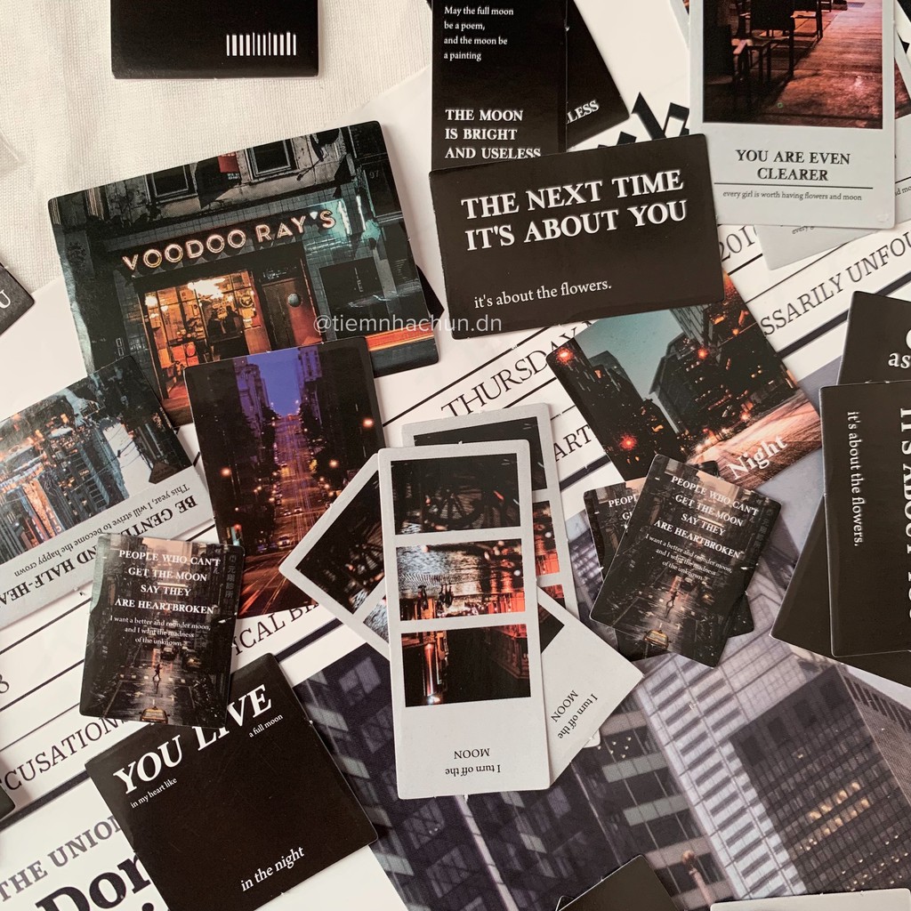 SET 15 STICKER THE CITY LIFE 2 (ảnh thật) - có sẵn keo dán - Tiệm nhà Chun