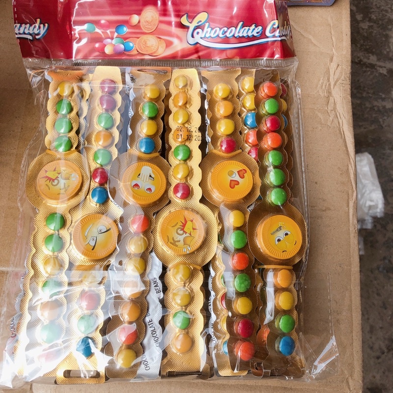 sỉ bịch 30 vỉ kẹo socola hình đhồ