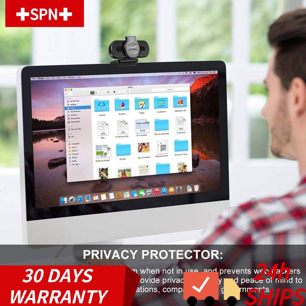 Webcam 1080p Cổng Usb Có Vỏ Bọc Ống Kính Cho Máy Tính | BigBuy360 - bigbuy360.vn