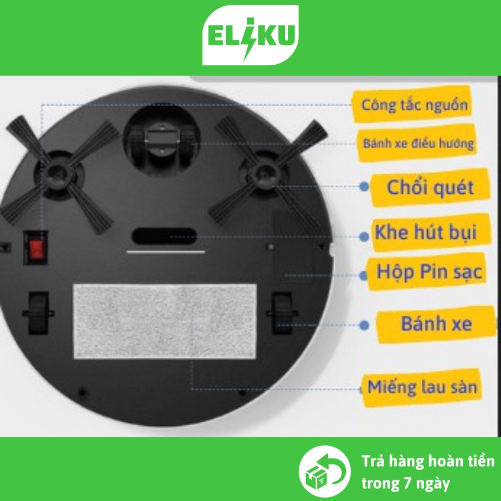 Robot hút bụi lau sàn thông minh ES 350 PRO tự tránh vật cản chống va chạm
