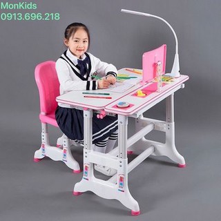 (CAM KẾT Y Hình ) Bàn Ghế Học Sinh Chống Gù, Chống Cận M4 ( Tặng kèm Đồng Hồ+ Giá đọc sách )