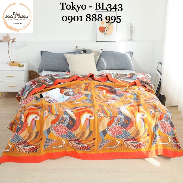 S88_Chăn Xô Organic Cotton Dòng Cao Cấp