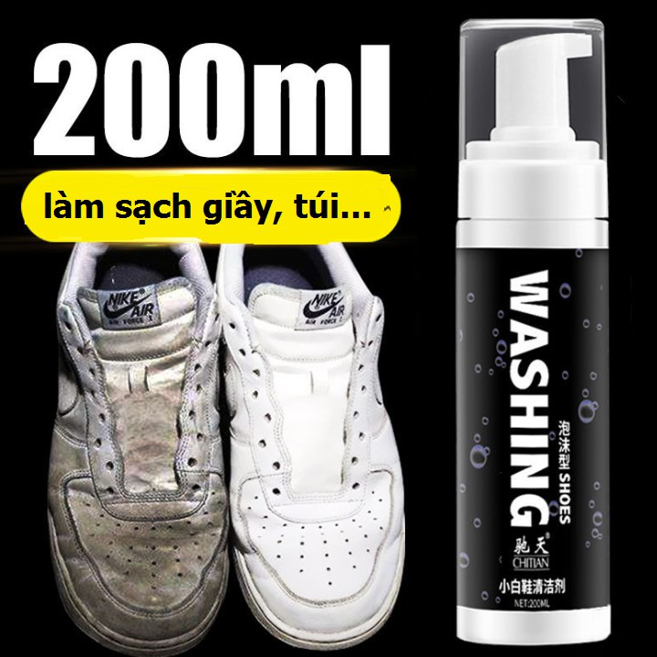 Chai Xịt Bọt Tuyết Vệ Sinh Giày Dép Tẩy Trắng Sneaker Cao Cấp 206736