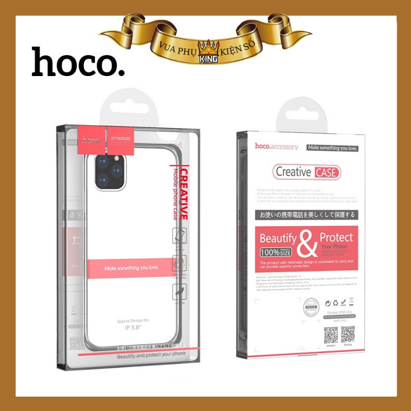 Ốp Lưng Iphone HOCO Silicon Trong Dành cho IP11/11Pro/11ProMax Mới Nhất Năm 2019 ( Ốp dẻo) | BigBuy360 - bigbuy360.vn