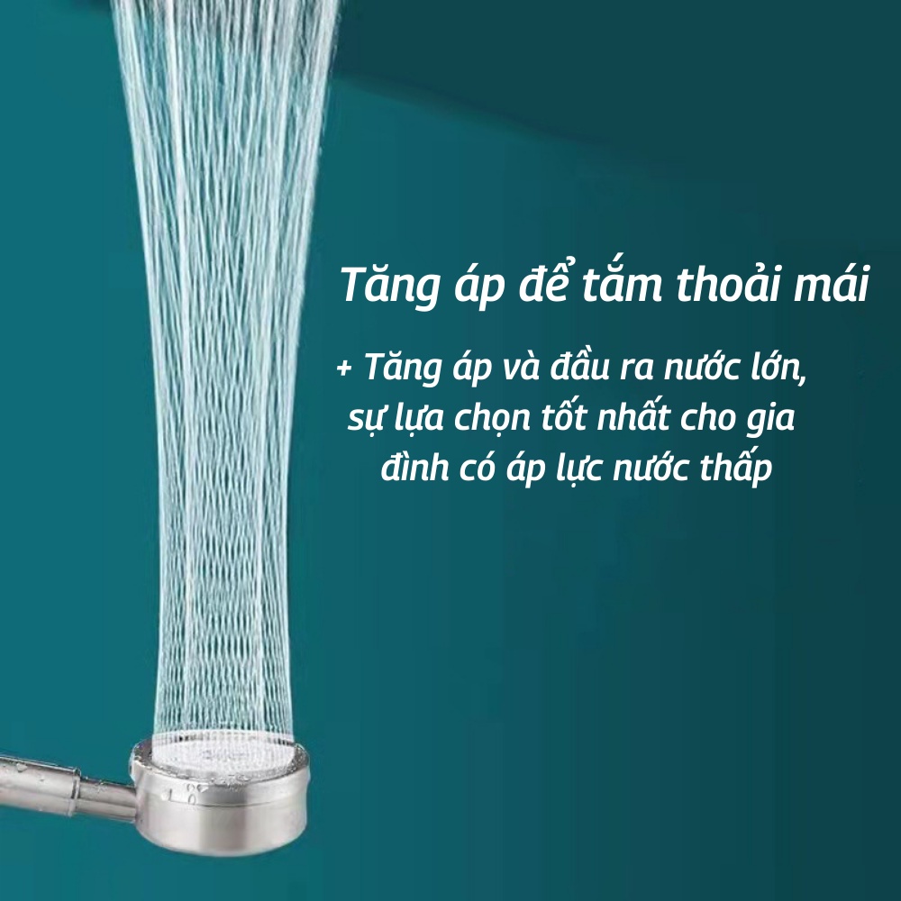 Vòi Hoa Sen Vòi Sen Tăng Áp Lực Nước Mạnh Inox Không Gỉ Cao Cấp ATILA SHOP