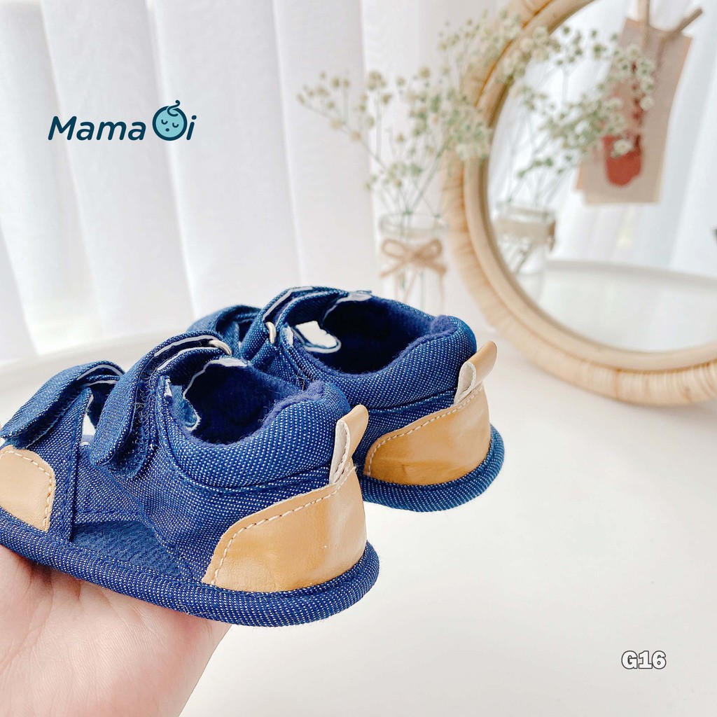 Giày sandal tập đi cho bé màu xanh của Mama Ơi - Thời trang cho bé