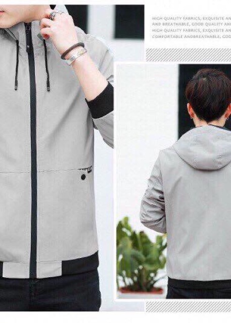 Áo khoác vải dù trơn