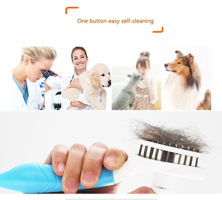 Lược chải lông có tay cầm chống trượt cho thú cưng