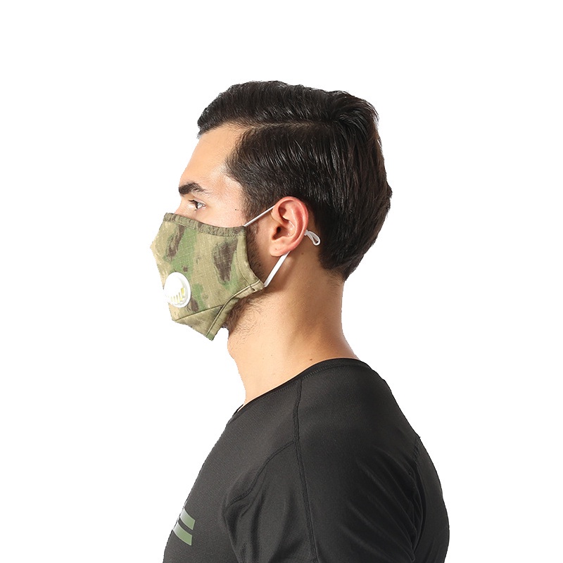 Outdoor Camouflage Cycling Mask Cotton Sports Dustproof Valve Mask