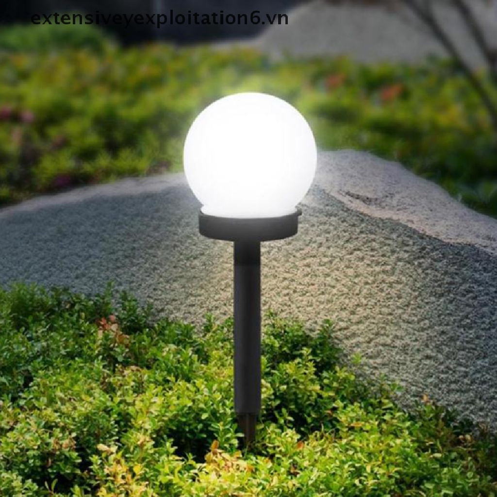 Bóng Đèn LED Tròn Năng Lượng Mặt Trời Trang Trí Lối Đi Sân Vườn E6VN / Ngoài Trời