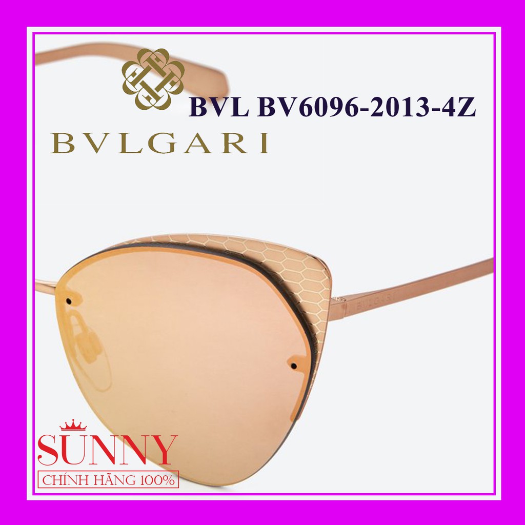 Kính mát nữ thời trang Bvlgari BV6096 2013 4Z chính hãng, bảo hành toàn quốc, thiết kế dễ đeo bảo vệ mắt