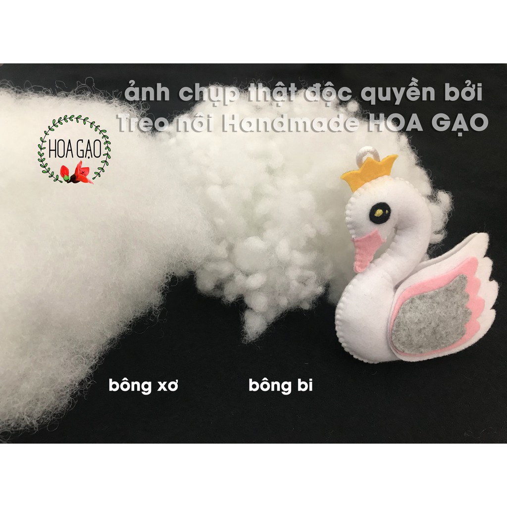 Bông gòn ruột gối ôm, làm mây tuyết 1kg HG1KG chịu lực tốt, đàn hồi cao, mềm mịn