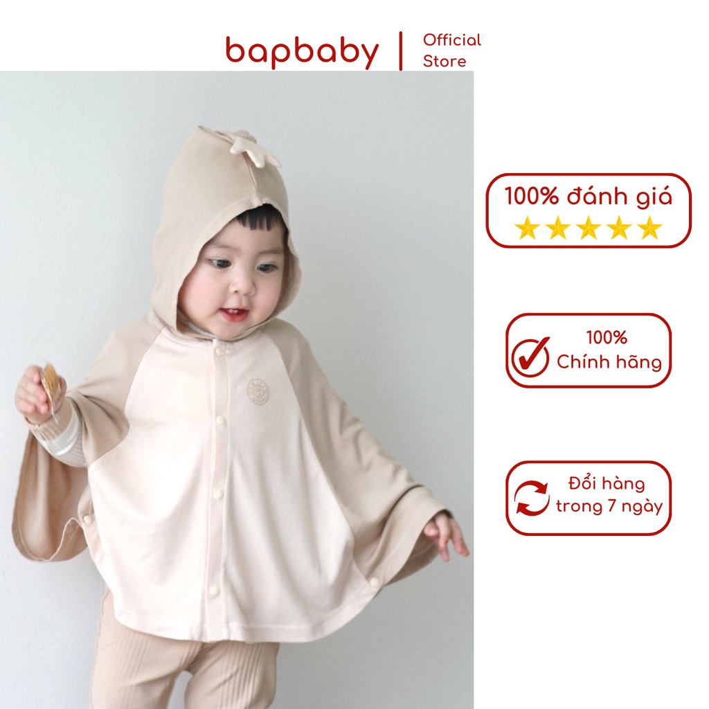 Áo chống nắng cho bé Hrnee vải bamboo size 6 tháng đến 4 tuổi