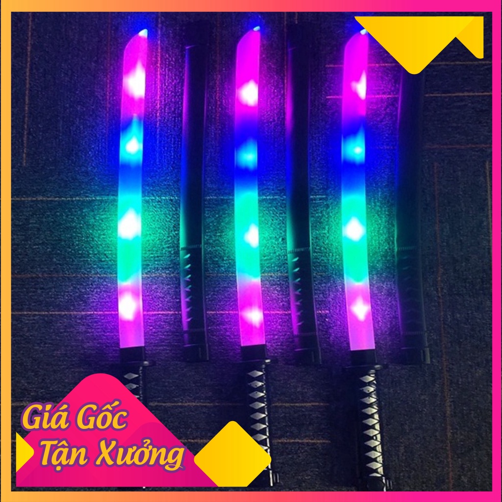 Kiếm katana chiếu sáng - công cụ giải trí kiếm Nhật kata nhựa có đèn và tiếng động Temo Toys