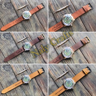 Móc khoá da bò khắc tên
