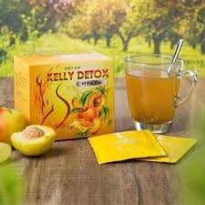 Trà Giảm Cân Kelly Detox Đào - Hàng Xịn