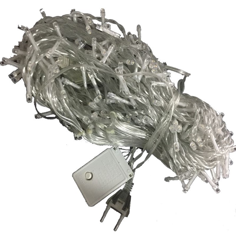 Đổ sỉ rèm đèn 3m x 3m dạng sợi trang trí chạy điện