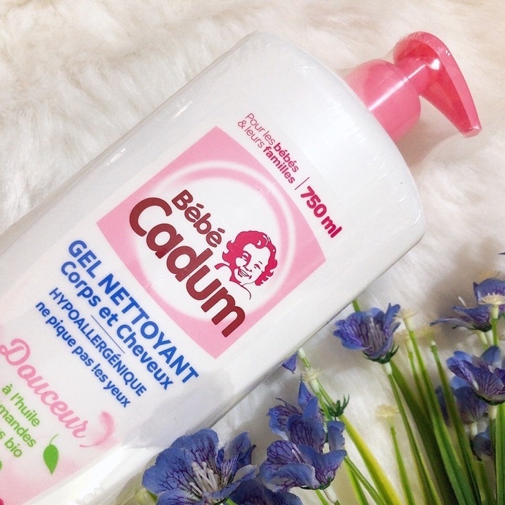 Sữa tắm gội cho trẻ sơ sinh Bebe Cadum Gel Nettoyant Corps Et Cheveux 750ml