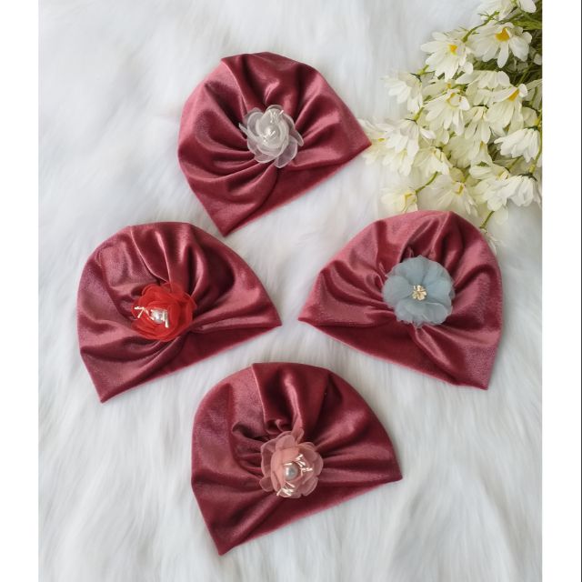 Mũ turban nhung