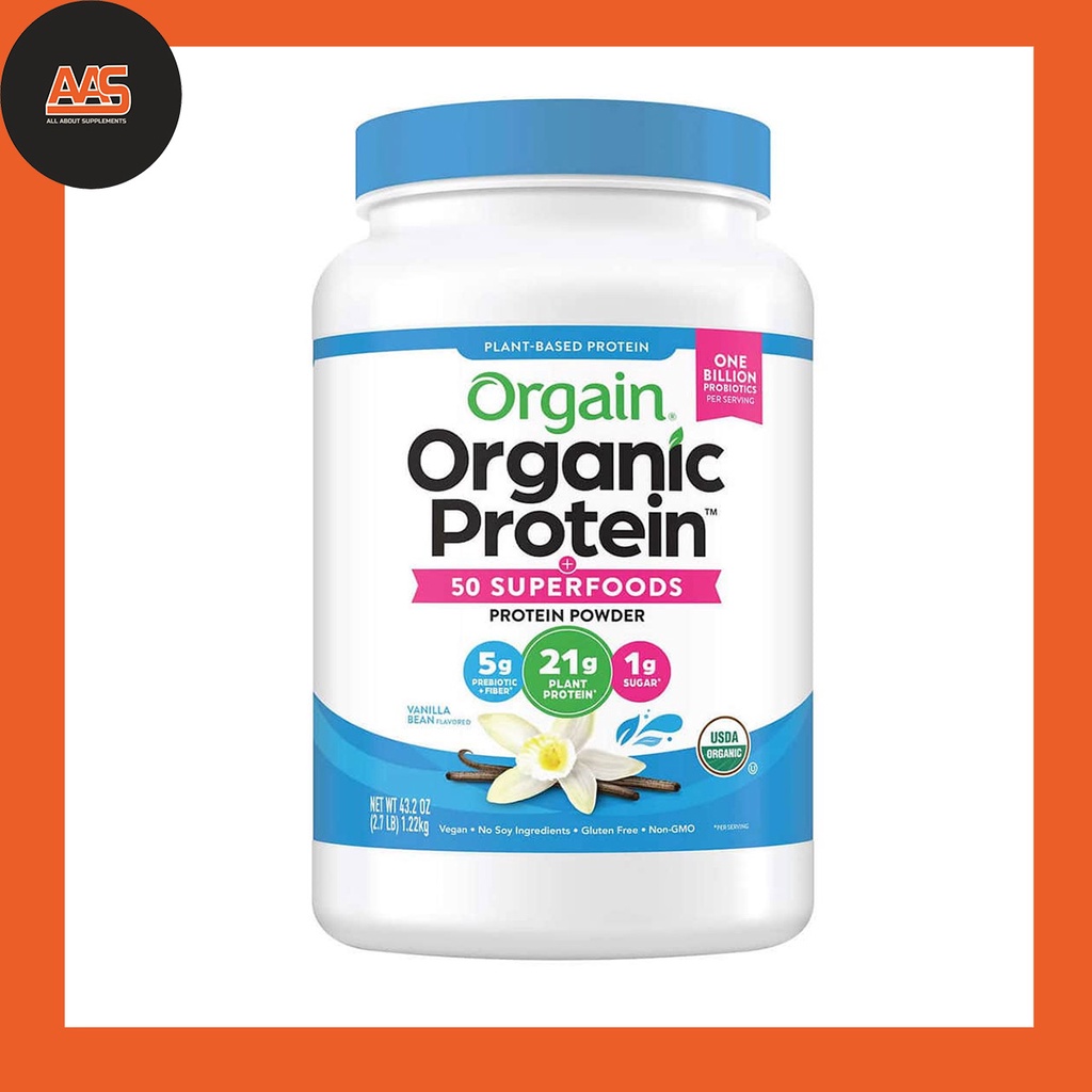 PROTEIN - ORGAIN - ORGANIC PROTEIN 50 SUPERFOODS - 2.7LBS - Cung cấp protein từ 50 nguồn thực vật tốt nhất - Từ Mỹ
