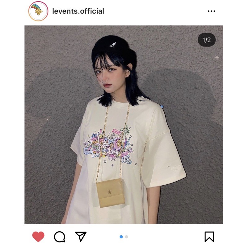 Áo LEVENTS LVS UNICORN TEE / CREAM (vải FABRIC)