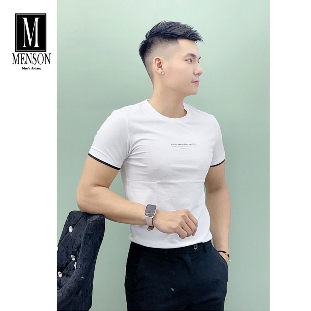 [Hàng Cao Cấp] Áo thun nam, Áo phông nam trắng cổ tròn họa tiết đơn giản 100% cotton co giãn 4 chiều chất mát MR1415 | BigBuy360 - bigbuy360.vn