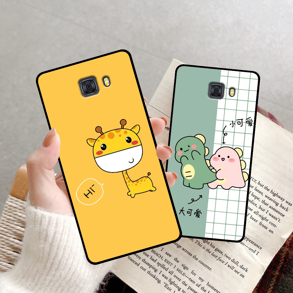Ốp lưng Samsung A9 Pro / C9 Pro in hình quả bơ, hươu, khủng long siêu dễ thương