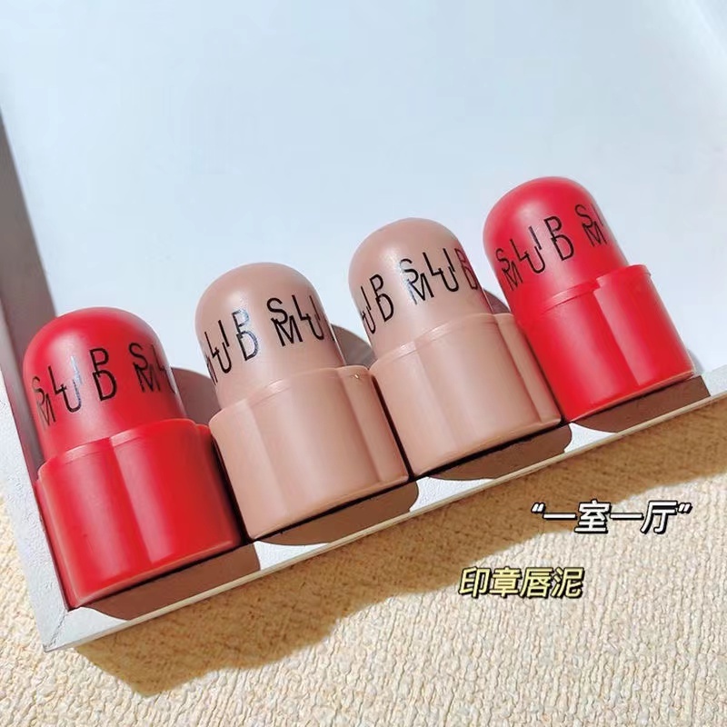 Abpopa LUCKGO® Son Môi Kiêm Má Hồng Đa Năng Chống Dính Trang Điểm Xinh Xắn