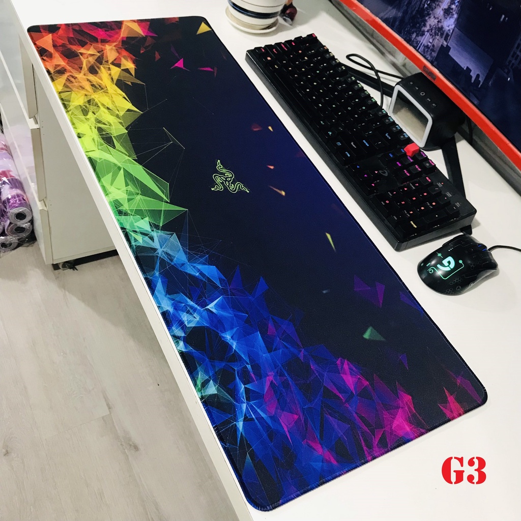 Bàn Di Chuột - Lót Chuột Khổ Lớn Gaming Siêu Đẹp Siêu Mịn Siêu Bền 800x300x3mm | WebRaoVat - webraovat.net.vn