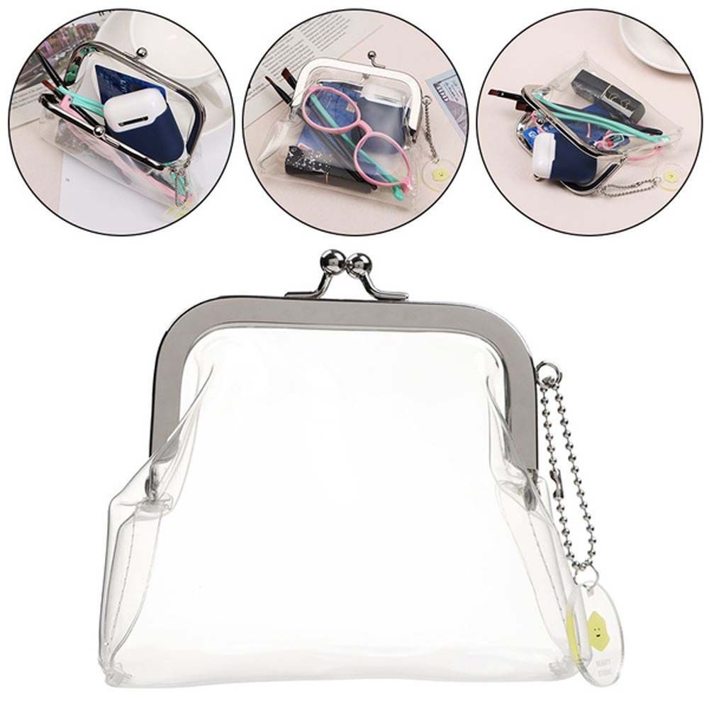 Ví đựng tiền mini bằng PVC trong suốt nhiều màu thời trang cho nữ