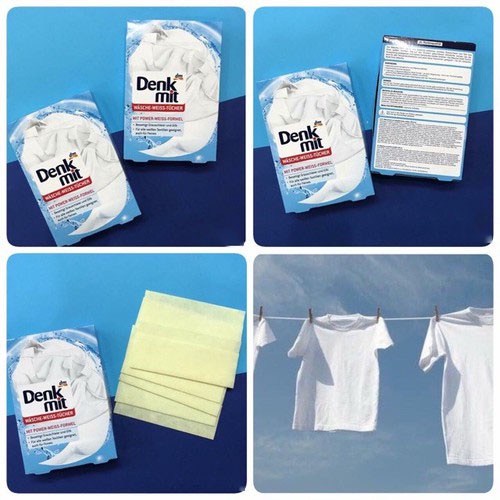 Giấy tẩy trắng quần áo DENKMIT, 20 tờ