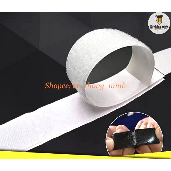 1 mét BĂNG KHÓA NHÁM khổ 5 cm Băng Dính Nhám / tape / verclo