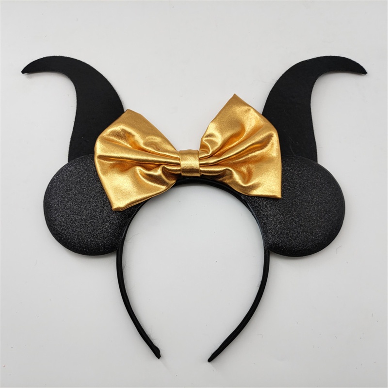 Băng Đô Cài Tóc Hình Sừng Quỷ Thời Trang Halloween Dành Cho Bé Gái