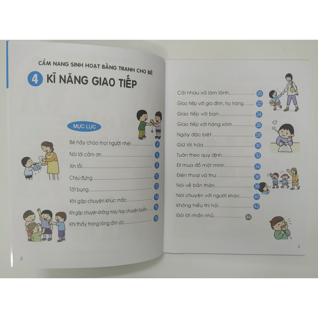 Sách - Combo 4 Quyển Cẩm Nang Sinh Hoạt Bằng Tranh Cho Bé