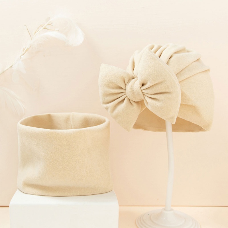 Bộ 2 Mũ Beanie Thắt Nơ Dễ Thương Cho Bé