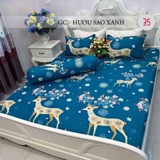 Bộ ga chun + 2 vỏ gối thanh lý