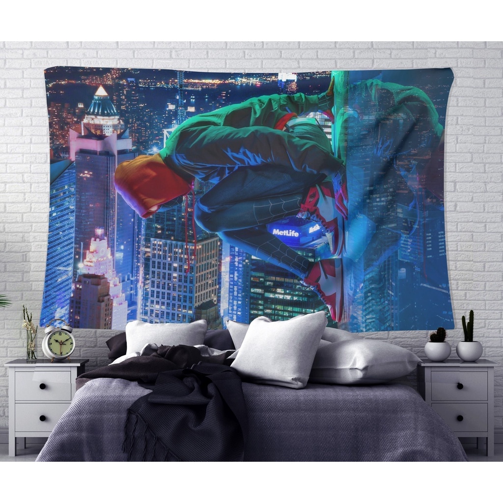 Tranh Vải Decor Mẫu 3D Chất Liệu Lụa Cao Cấp - Tặng Kèm Đèn Led